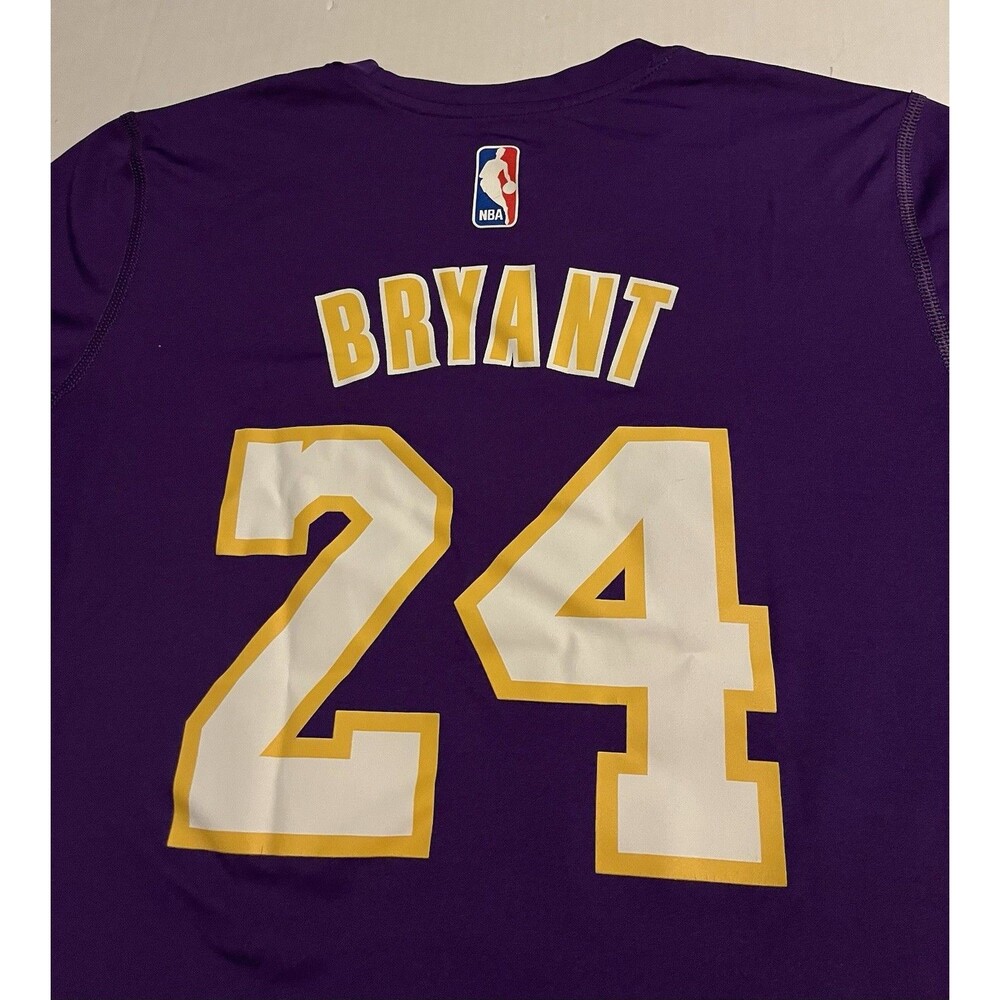 Adidas Kobe Bryant Los Angeles Lakers Polyester T-Shirt Youth MED Mamba Purple